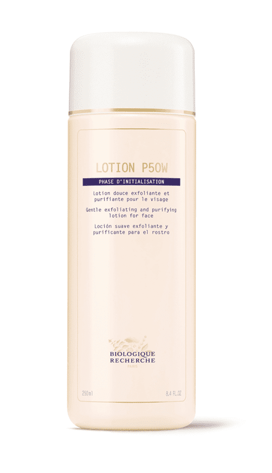 Lotion P50W, Gentle exfoliating and purifying lotion for the face